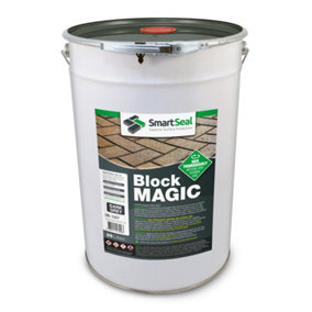 Smartseal - Block Magic -Dark Grey (25L) - A Re-colouring Block Paving Sealer. Superior to Concrete Paint, Transform Old Driveways