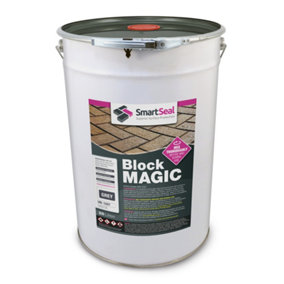 Smartseal - Block Magic - Grey (25L) - A Re-colouring Block Paving Sealer. Superior to Concrete Paint, Transform Old Driveways