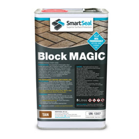 Smartseal - Block Magic - Tan (5L) - A Re-colouring Block Paving Sealer. Superior to Concrete Paint, Transform Old Driveways