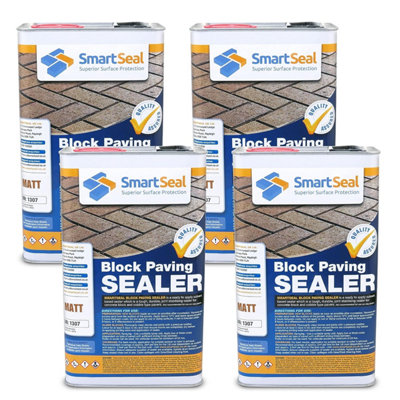 Smartseal - Block Paving Sealer (4x5L) - MATT Finish - Strong Sand ...