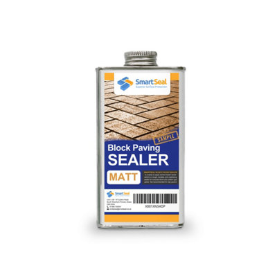 Smartseal Block Paving Sealer, Matt Finish, Strong Sand Hardener and Weed Inhibitor for Driveways and Patios, 150ml Sample