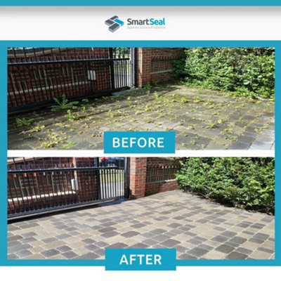 Smartseal Block Paving Sealer, Matt Finish, Strong Sand Hardener and Weed Inhibitor for Driveways and Patios, 150ml Sample