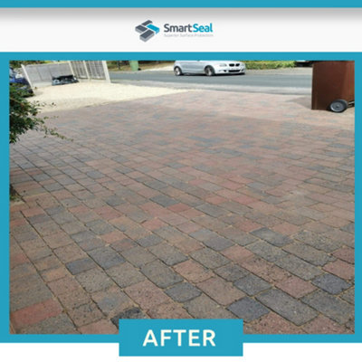Smartseal Block Paving Sealer, Matt Finish, Strong Sand Hardener and Weed Inhibitor for Driveways and Patios, 4 x 5L