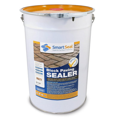 Smartseal Block Paving Sealer - Premium Matt Finish, Strong Sand Hardener & Weed Inhibitor for Driveways & Patios - 25L