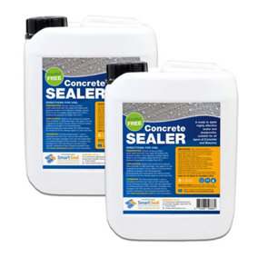 Smartseal Concrete Dustproofer, Effective Concrete Sealer and Dust proofer, Eliminates Dust, Floors and Walls, Breathable, 2 x 5L