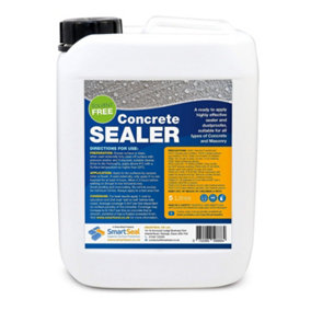 Smartseal Concrete Dustproofer, Effective Concrete Sealer and Dust proofer, Eliminates Dust, Floors and Walls, Breathable, 5L