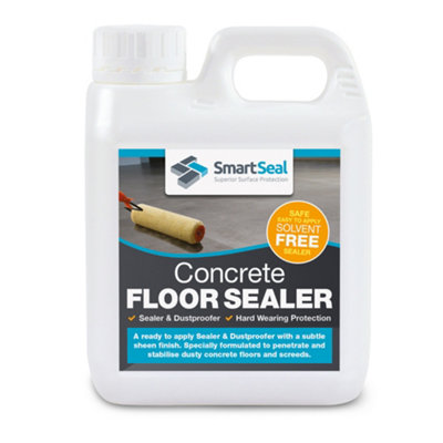 Smartseal - Concrete Floor Sealer, Concrete Dustproofer, Eliminates Dust, Effective Dust proofer,  Breathable, 1L