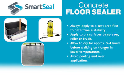 Smartseal - Concrete Floor Sealer, Concrete Dustproofer, Eliminates Dust, Effective Dust proofer,  Breathable, 1L
