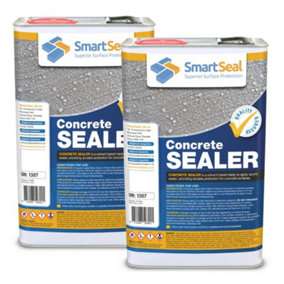 Smartseal Concrete Sealer External, Driveway Sealer and Patio Sealer, Concrete Sealer, Solvent Based Acrylic, 2 x 5L