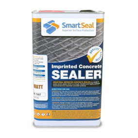 Smartseal Imprinted Concrete Sealer, Matt Finish, Driveway and Patio Sealer, Outdoor Concrete Sealer for Stamped Concrete, 5L