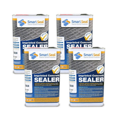 Smartseal Imprinted Concrete Sealer, Silk Wet Look, Driveway Sealer for Patterned Imprinted