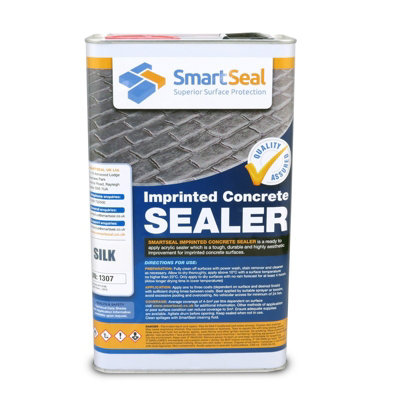 Smartseal Imprinted Concrete Sealer, Silk Wet Look, Driveway Sealer for Patterned Imprinted