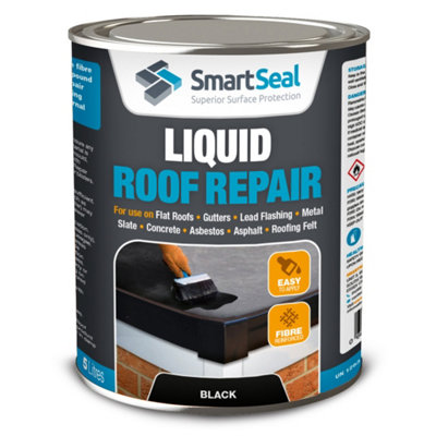 Smartseal Liquid Roof Repair, Black, Repair and Waterproof Roof Leaks ...