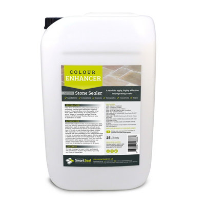 Smartseal - Natural Stone Sealer - Colour Enhancing (25L) Wet Look, Indoor/Outdoor Sealant - Sandstone, Limestone, Granite & Slate