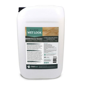 Smartseal Natural Stone Sealer - Wet Look Finish (25L) - Indoor/Outdoor, Durable Gloss Sealant for Sandstone, Limestone & Slate