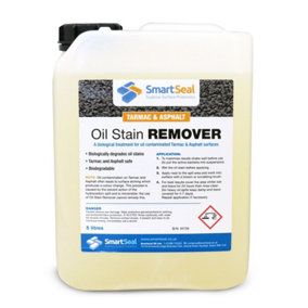 Smartseal Oil Stain Remover for Tarmac and Asphalt, Biologically Degrades Oil Stains, Easy to Use, 5L