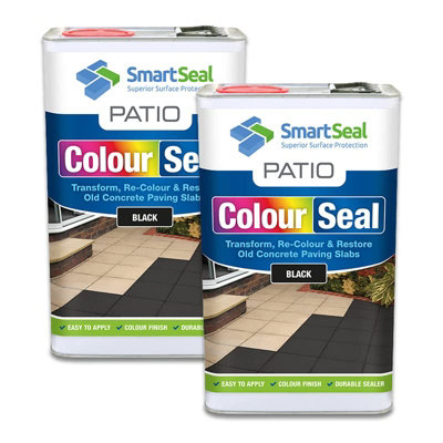 Smartseal Patio ColourSeal, Black, Seal and Restore Concrete Paving
