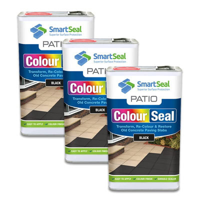 Smartseal Patio ColourSeal, Black, Seal and Restore Concrete Paving