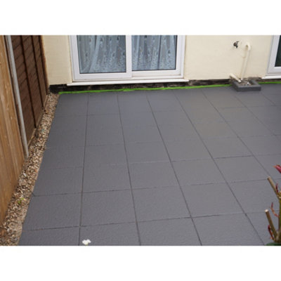 Smartseal Patio ColourSeal Mid Grey Seal and Restore Concrete Paving Slabs Concrete Paint for Patio Concrete