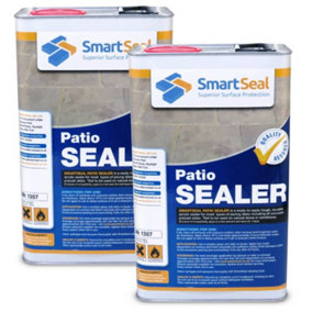 Smartseal- Patio Sealer (2x5L) Protect Concrete Precast Slabs against Black Spot - Stain Resistant - Concrete Sealant -MATT FINISH