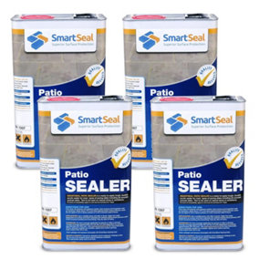 Smartseal Patio Sealer, Protect Concrete Precast Slabs against Black Spot, Stain Resistant, Matt Finish, Concrete Sealer, 4 x 5L