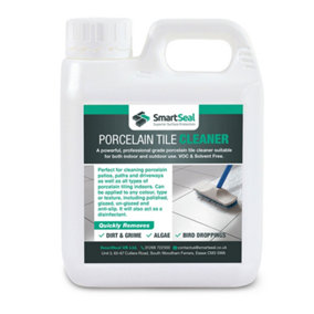 Smartseal Porcelain Tile Cleaner, Ultimate Porcelain Cleaner, for Patios, Drives and Indoor Porcelain Tiles, 1L