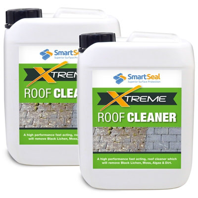 Smartseal - Roof Cleaner Xtreme, Premium Black Spot Remover, Roof Cleans and Removes Dirt, Grime and Algae, 2 x 5L