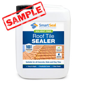 Smartseal Roof Tile Sealer, 100ml Sample, For Concrete, Slate & Clay Roof Tiles, 10yr Water Repellent, Moss and Algae Protection