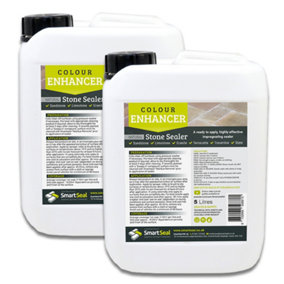 Smartseal - Sandstone Sealer Natural Stone Sealer Colour Enhancer (2x5L) Impregnating, Sealer for Limestone, Slate, & More