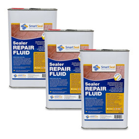 Smartseal Sealer Repair Fluid, Removes Flaking and Surface Whiteness from Imprinted Concrete and Block Paving, 3 x 5L