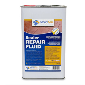 Smartseal Sealer Repair Fluid, Removes Flaking and Surface Whiteness from Imprinted Concrete and Block Paving, 5L