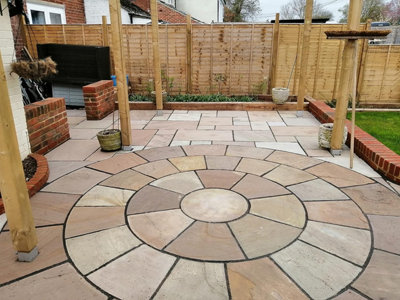 SmartSeal's Natural Stone Sealer - 'Wet Look' Finish - Professional Grade, Easy To Apply For Sandstone, Limestone & Slate. Durable Gloss Patio Sealer