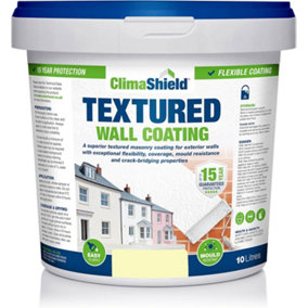 Smartseal Wall Coating Textured (Devon Cream), Waterproof 15 years, Brickwork, Stone, Concrete and Render, Breathable, 5kg