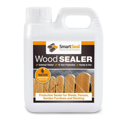 Smartseal Wood Sealer, Clear Dry Finish, Outdoor and Indoor, 10 Year