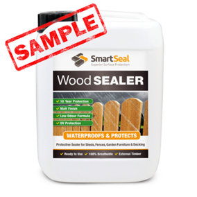 Smartseal Wood Sealer, Dry Finish, Outdoor and Indoor, 10 Year Protection, Suitable for Fences, Sheds and Furniture, 100ml Sample