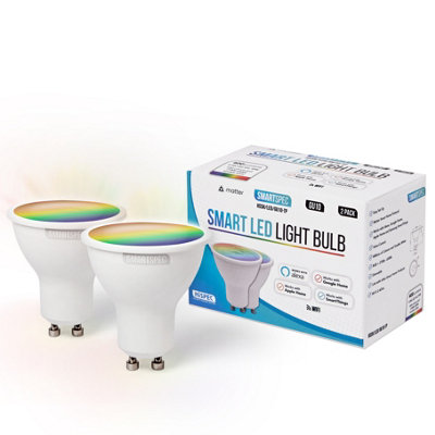 Smartspec Smart Bulb 2Pack, WiFi LED. Works with Alexa, Google Home ...