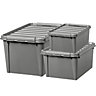 SmartStore All Purpose Storage Grey Box, 14L, 32L & 47L