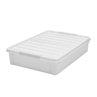 Smartstore Bedroller Underbed Storage Box with Transparent Foldable Lid, 60L