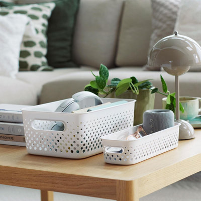 SmartStore Essence Large Sea Salt Storage Tray Basket ,11.4L