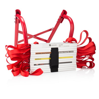 Smartwares BBVL Vluchtladder 4,5 Meter - 450 Kg Draagvermogen, Rood