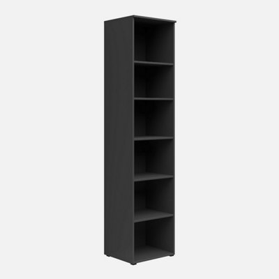 Smarty  5 Tier Open Shelving Unit 45cm - Graphite