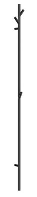 Smedbo Black Stainless Steel Vertical Hanger Towel Hooks (H)172cm Wall Mounted Bathroom Storage Robe Hooks Clothes Hanger Coat Peg