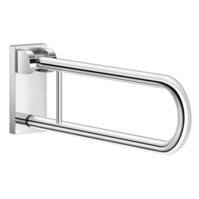 Smedbo Chromed Stainless Steel Foldable Grab Bar Bathroom Hand Rail