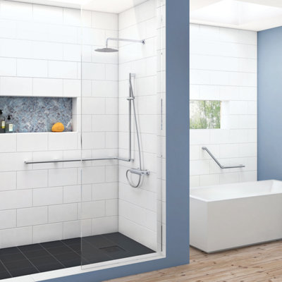 Smedbo Chromed Steel Fixing Point for Bathroom Grab Bar Safety Rail