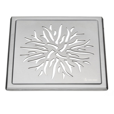 Smedbo Crown Pattern Bathroom Shower Drain Cover Floor Grating