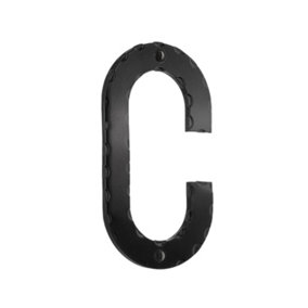 SMEDBO - House Letter C in Black Wrought Iron