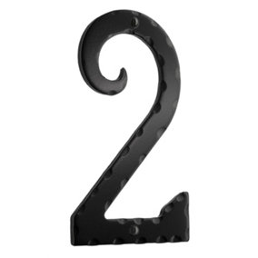 SMEDBO - House Number 2 in Black Wrought Iron
