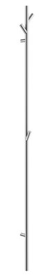 Smedbo Polished Stainless Steel Vertical Hanger Towel Hooks (H)172cm Wall Mounted Bathroom Storage Robe Hooks Clothes Coat Hanger