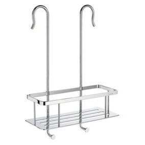 Smedbo Shower Basket Soap Caddy with Hanging Hooks for Shower Mixer