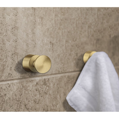 Smedbo Towel Hooks Wall Mounted Storage Non-Rust Brass Core